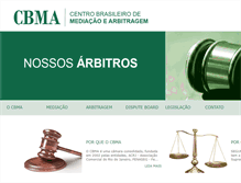 Tablet Screenshot of cbma.com.br